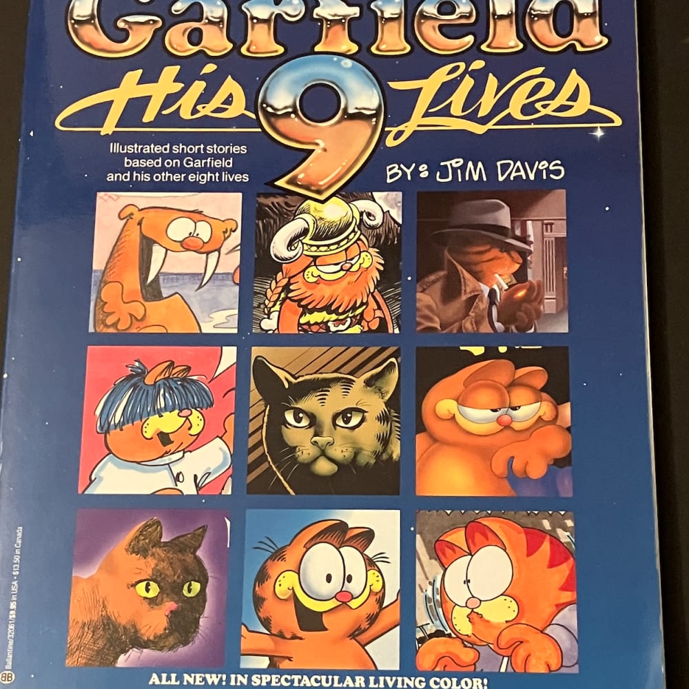 GARFIELD HIS 9 LIVES Jim Davis 1984 1st ed